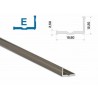 Profil Aluminiowy Napowierzchniowy Lumines Typ E Do Taśm Led - Inox - 2 Metry