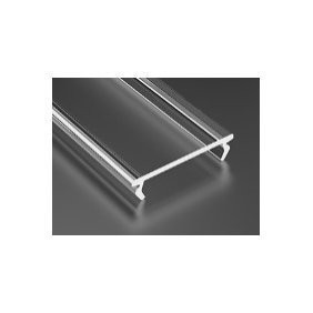Klosz Double transparentny - 2 metr - do profilu aluminiowego