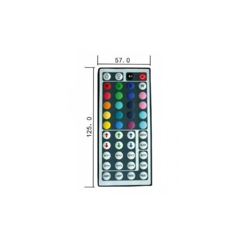 Sterownik RGB + pilot 44 przyciskowy na podczerwień 12V
