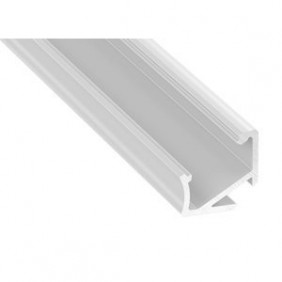 Profil aluminiowy narożnikowy do taśm LED LUMINES typ H - biały - 1 metr