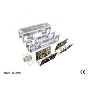 NEON LED SIDELIGHT 6x12mm | łącznik środkowy | transparent middle connector ( 1pcs )