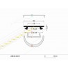 Profil elastyczny LED ARC12 czarny - 1m