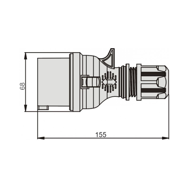 WTYCZKA PRZENOŚNA PROSTA TWIST 16/4 400V - WPP 16/4