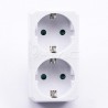 Rozgałęźnik 2x 10/16A 250V V-TAC Biały VT-1006