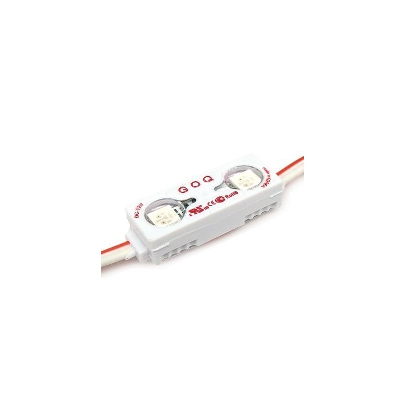 Moduł LED GOQ Samsung 2 x SMD 150 stopni MINI - czerwony
