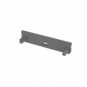Zaślepka do profili aluminiowych typ Solis - Szara Wide z otworem