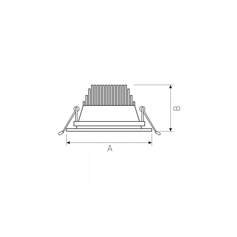 Biały halogen sufitowy LED 60ST CEL MONA 3 BREAD 27W - 2700K