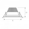 Biały halogen sufitowy LED 60ST CEL MONA 3 BREAD 27W - 2700K