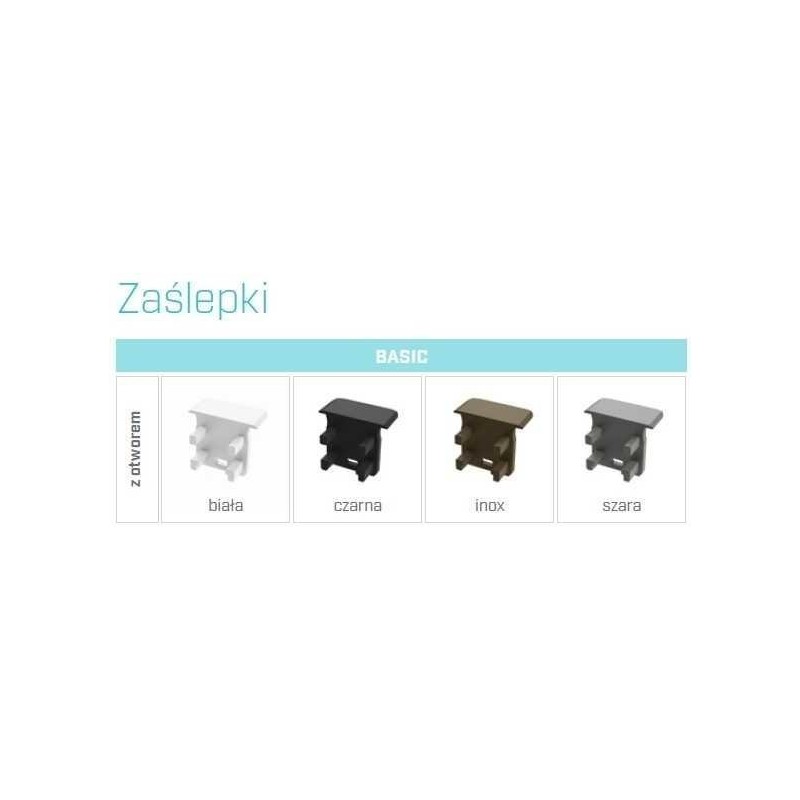 Zaślepka do profili aluminiowych typ G - Inox Basic