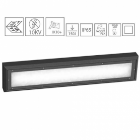Oprawa wandaloodporna INV320 LED 27,2W IK10+ natynkowa 60cm