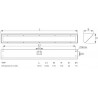 Oprawa wandaloodporna INV320 LED 53,5W IK10+ narożna 120cm
