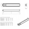 Oprawa przeciwwybuchowa EXL400LED 19,8W IP67 ok. 80cm