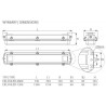Oprawa przeciwwybuchowa EXL310LED 17,4W IP67 ok. 70cm