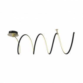 00312 CARRELLO LAMPA SUFITOWA CZARNA-CHROME/BLACK&CHROME