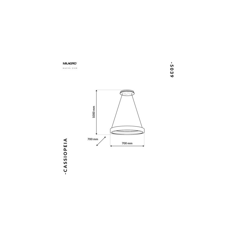 Lampa Wisząca CASSIOPEIA 8,5W LED