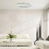 Oprawa LED V-TAC 80W Oprawa Sufitowa Owal Zmiana Barwy Światła D:750xH120 Ściemnianie Biały VT-7752 2700K-6400K 7300lm 3 Lata Gw