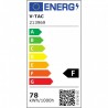 Oprawa LED V-TAC 80W Oprawa Sufitowa Owal Zmiana Barwy Światła D:750xH120 Ściemnianie Biały VT-7752 2700K-6400K 7300lm 3 Lata Gw