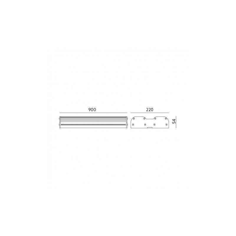 Oprawa LED HPL2 PRO  90W 90 stopni 5000K IP65