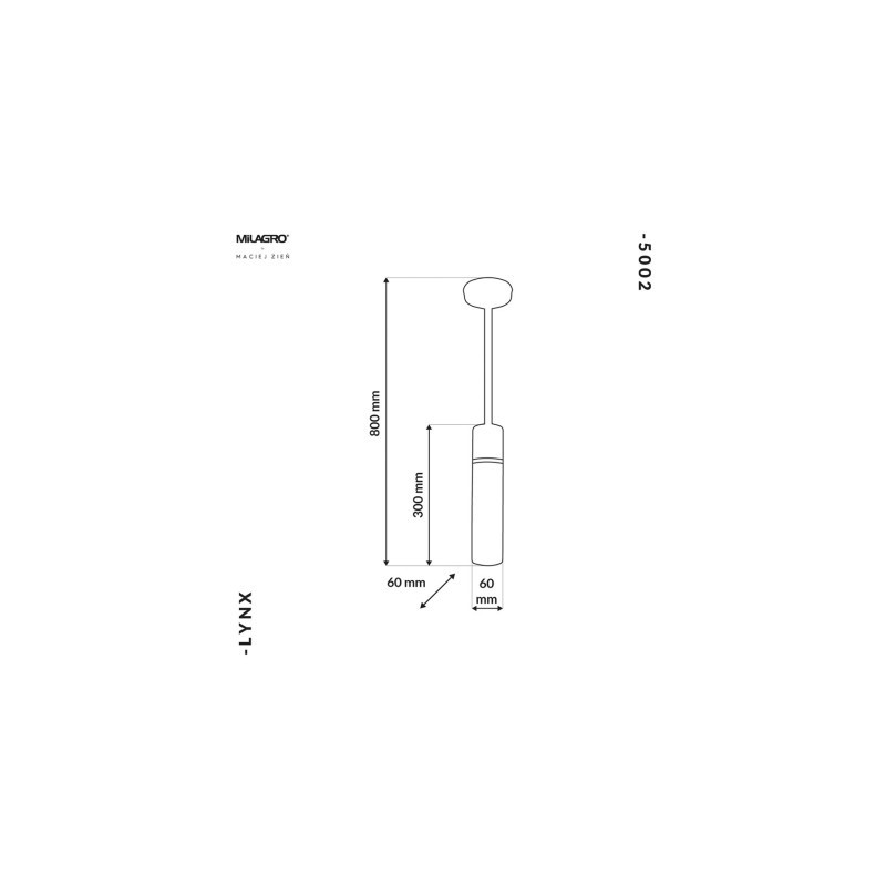 Lampa Wisząca LYNX 1xE14