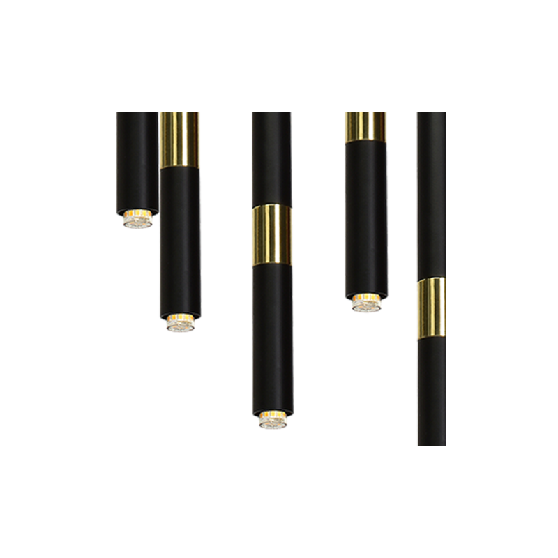 Lampa wisząca MONZA BLACK / GOLD 11xG9 8W