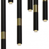 Lampa wisząca MONZA BLACK / GOLD 7xG9 8W