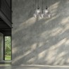 Lampa wisząca OMEGA BLACK / GOLD 5xE27  Prostokąt