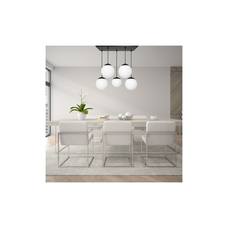 Lampa wisząca LIMA BLACK 5xE14