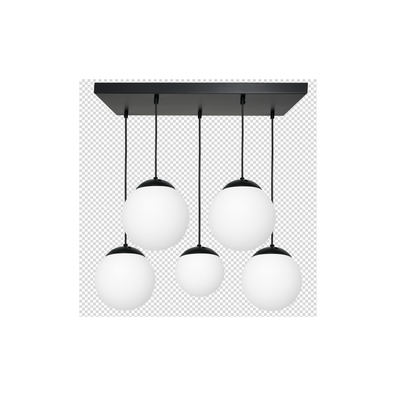 Lampa wisząca LIMA BLACK 5xE14