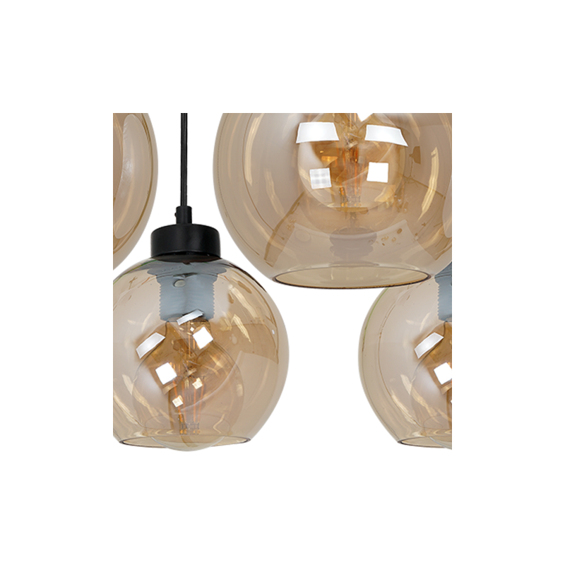 Lampa wisząca SOFIA AMBER 5xE27