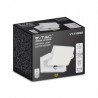 Oprawa Elewacyjna Ścienna V-TAC 17W LED Czujnik Ruchu Biała IP65 VT-11020S 3000K 2520lm