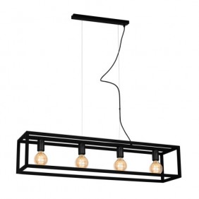 Lampa wisząca CAGE BLACK 4xE27