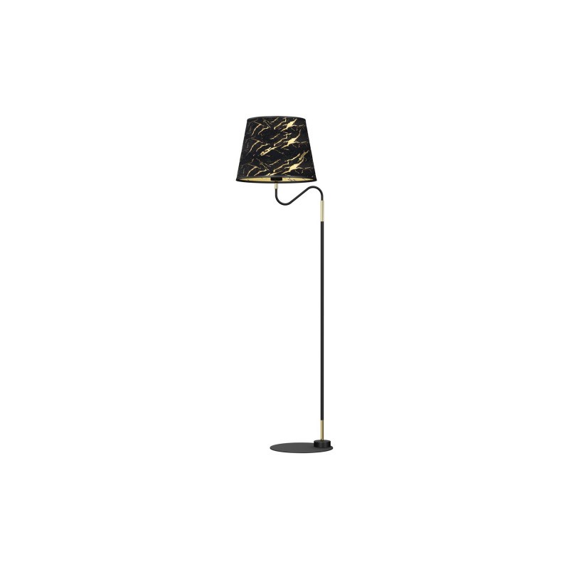 Lampa stojąca HERMES Black/Gold 1xE27