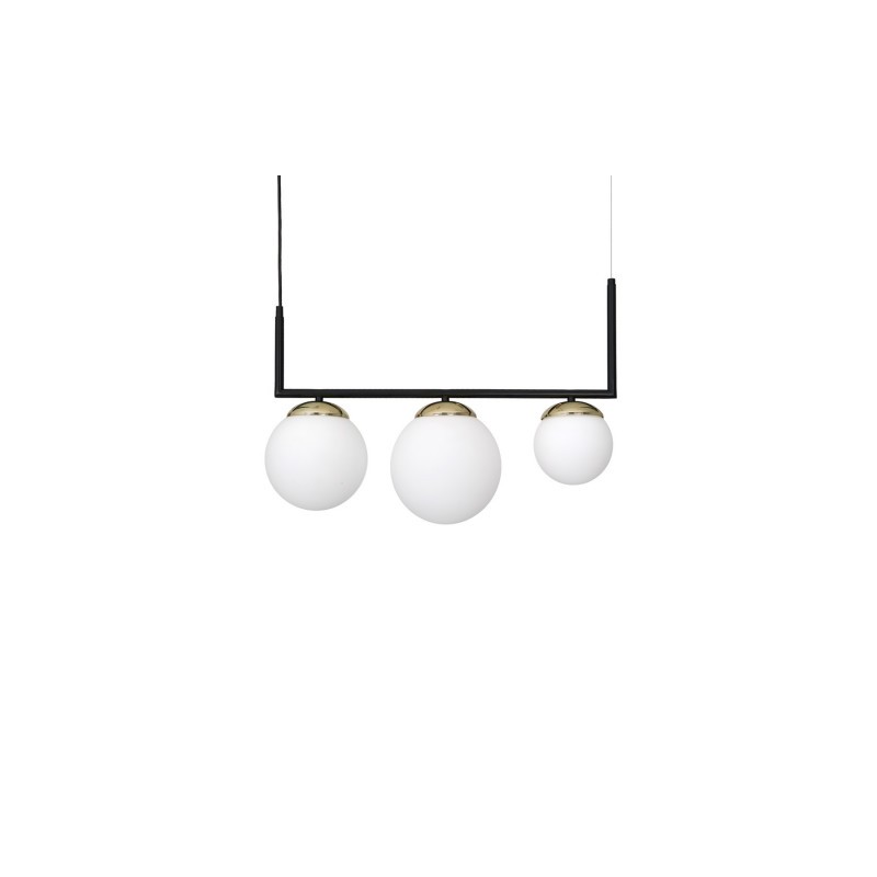 Lampa wisząca SPARTA BLACK / GOLD 3xE14