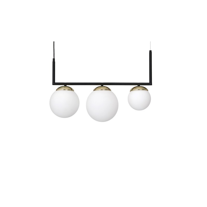 Lampa wisząca SPARTA BLACK / GOLD 3xE14