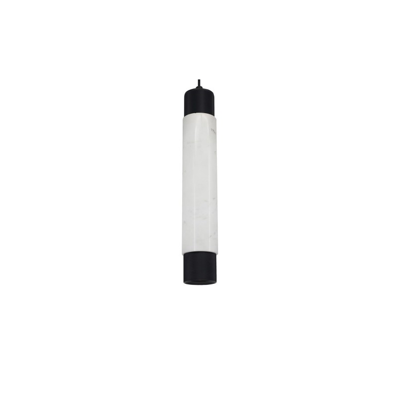 Lampa wisząca MARBLE WHITE/BLACK 1xGU10