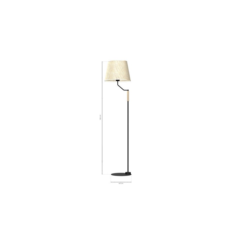 Lampa stojąca ETNA Black 1xE27