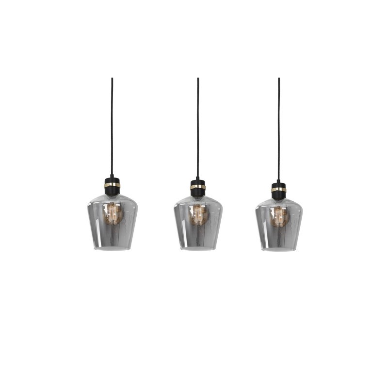 Lampa wisząca RICHMOND BLACK / GOLD 3xE27  Listwa