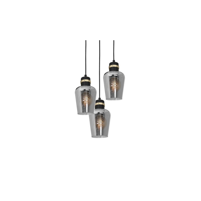 Lampa wisząca RICHMOND BLACK / GOLD 3xE27  Koło
