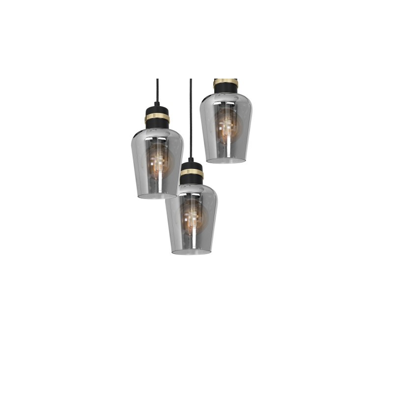 Lampa wisząca RICHMOND BLACK / GOLD 3xE27  Koło
