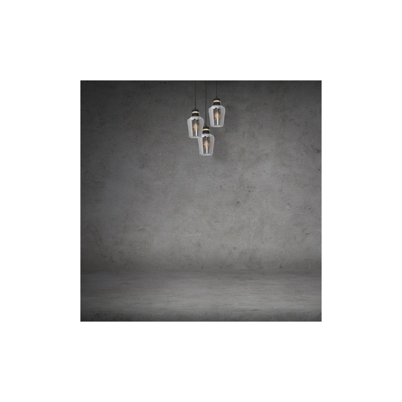 Lampa wisząca RICHMOND BLACK / GOLD 3xE27  Koło
