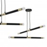 Lampa wisząca BASTONE BLACK / GOLD 4xE14