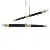 Lampa wisząca BASTONE BLACK / GOLD 4xE14