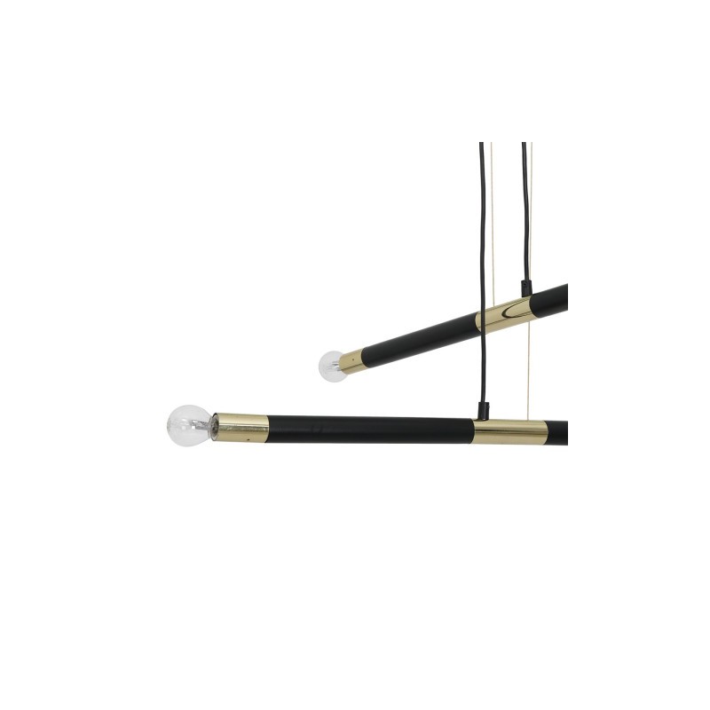 Lampa wisząca BASTONE BLACK / GOLD 4xE14