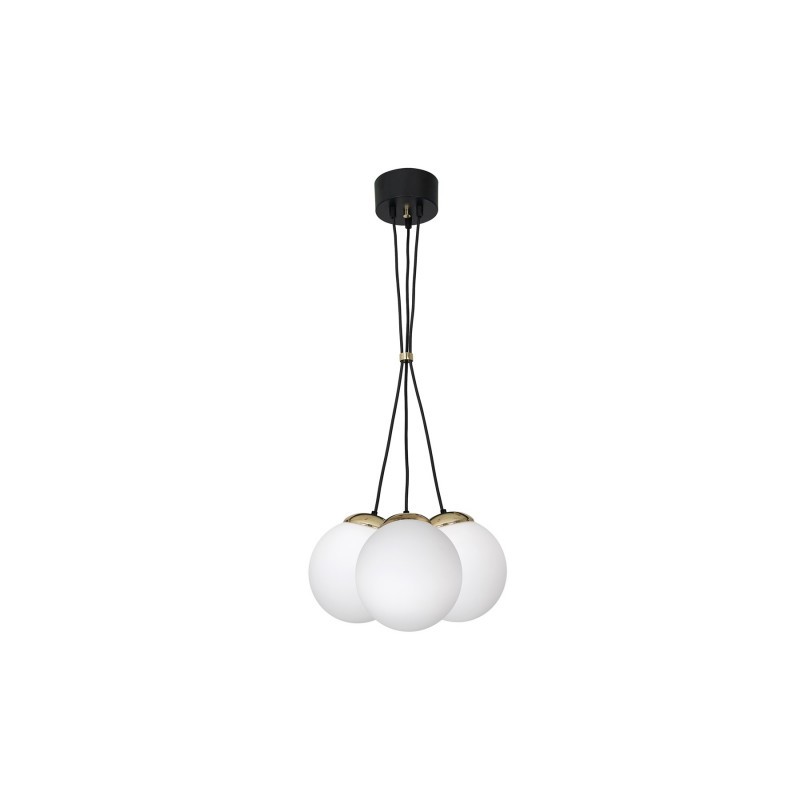 Lampa wisząca SPARTA BLACK / GOLD 3xE14