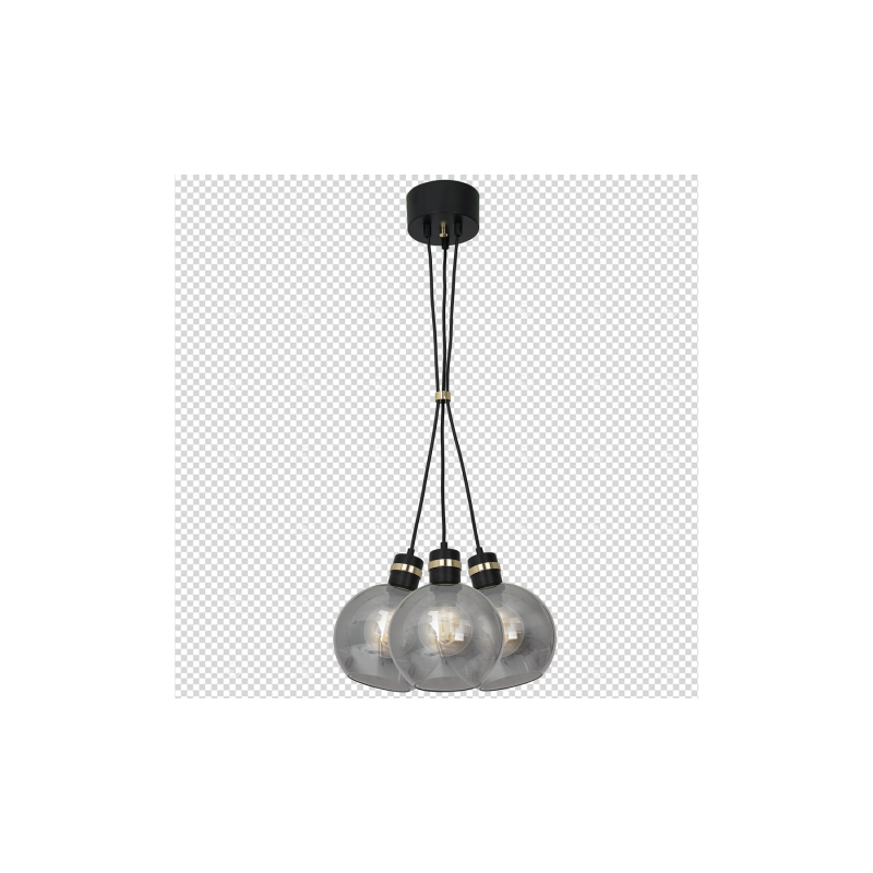 Lampa wisząca OMEGA BLACK / GOLD 3xE27