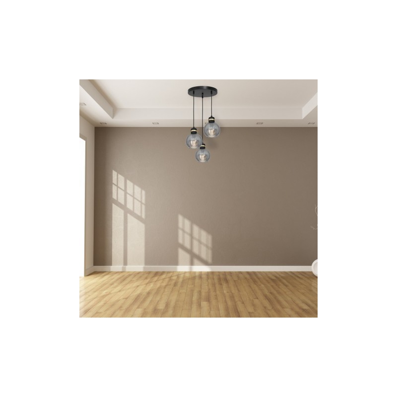 Lampa wisząca OMEGA BLACK / GOLD 3xE27