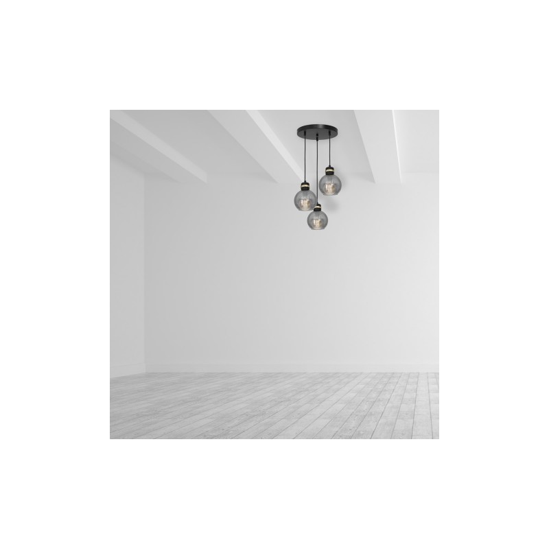 Lampa wisząca OMEGA BLACK / GOLD 3xE27