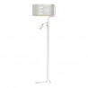 Lampa podłogowa SENSO White/Gold 1xE27 + 1x mini GU10
