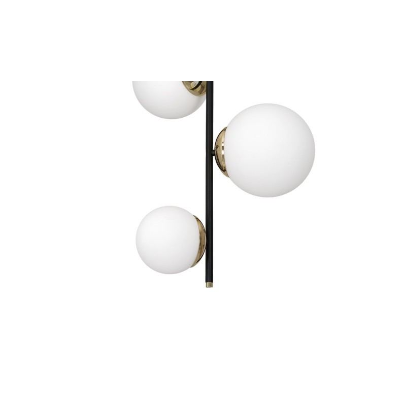 Lampa sufitowa SPARTA BLACK / GOLD 3xE14