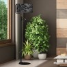 Lampa Podłogowa SATINO SILVER 1xE27 + 1X mini GU10
